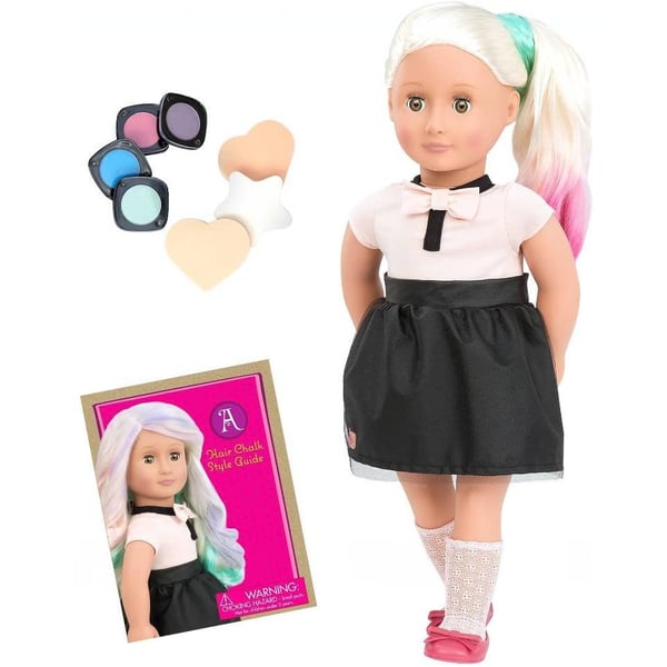 Our Generation Doll With Chalk Deco Hair Amya Our Generation Doll With Chalk Deco Hair Amya
