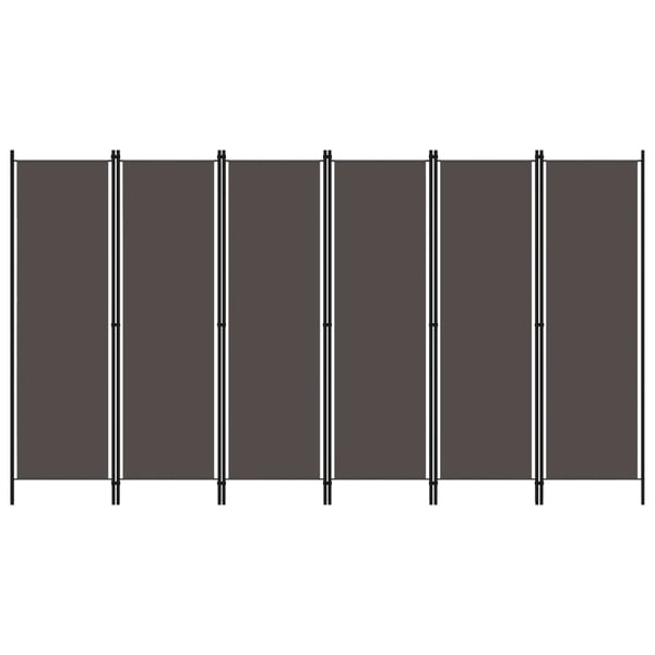 Vidaxl 6-panel Room Divider Anthracite 300x180 Cm