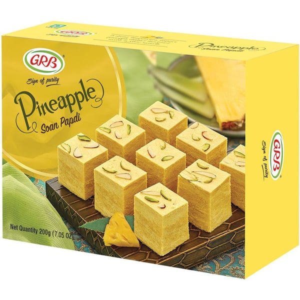 Buy Grb Soan Papdi Pineapple 200gm In Dubai Sharjah Abu Dhabi Uae Price Specifications Features Sharaf Dg To make this soan papdi more pleasant, ingredients such as. buy grb soan papdi pineapple 200gm in