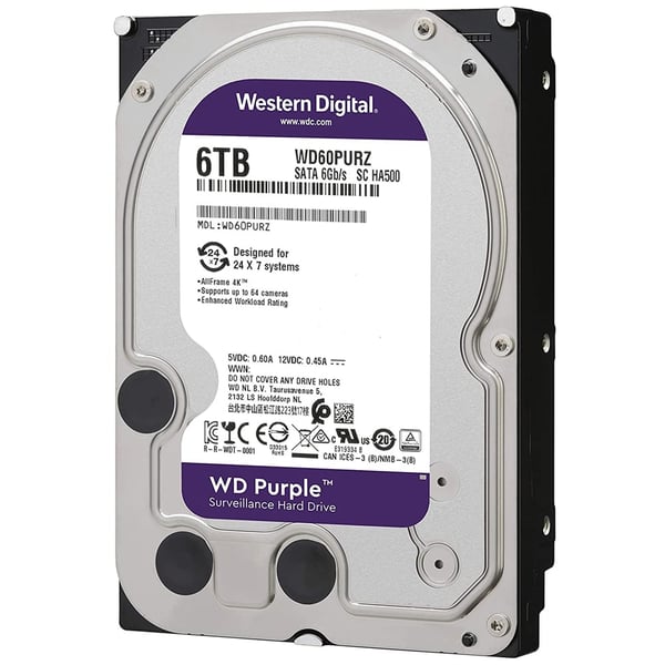 Western Digital WD62PURZ-74B3AYO 3.5 6 Tb Surveillance Hard Drive Purple Western Digital WD62PURZ-74B3AYO 3.5 6 Tb Surveillance Hard Drive Purple
