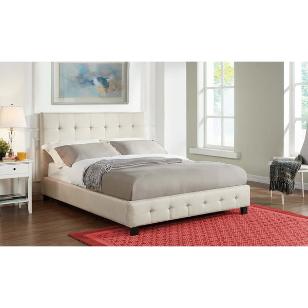 Tufted on sale bed queen