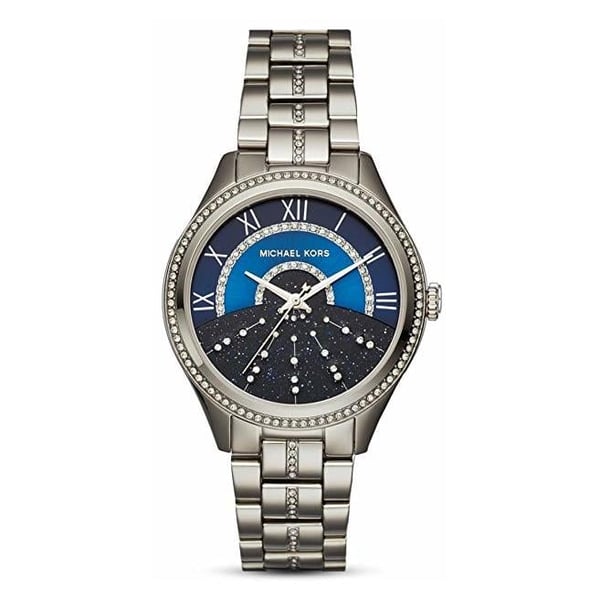 Michael Kors MK3720 Lauryn Silver Blue Dial Ladies Stainless