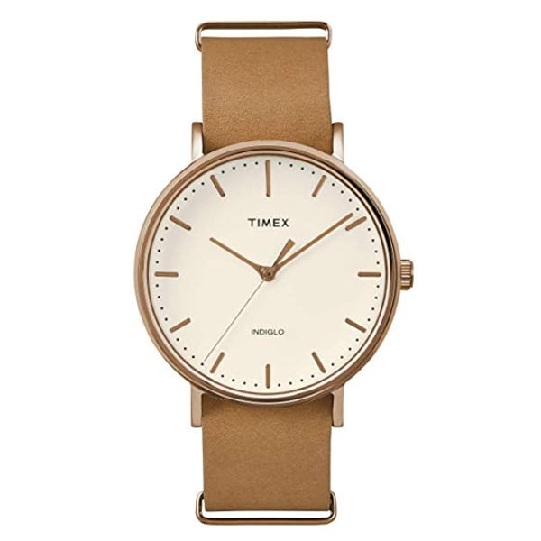 Timex TW2P91200 Weekender Fairfield Quartz Brown Leather Watch