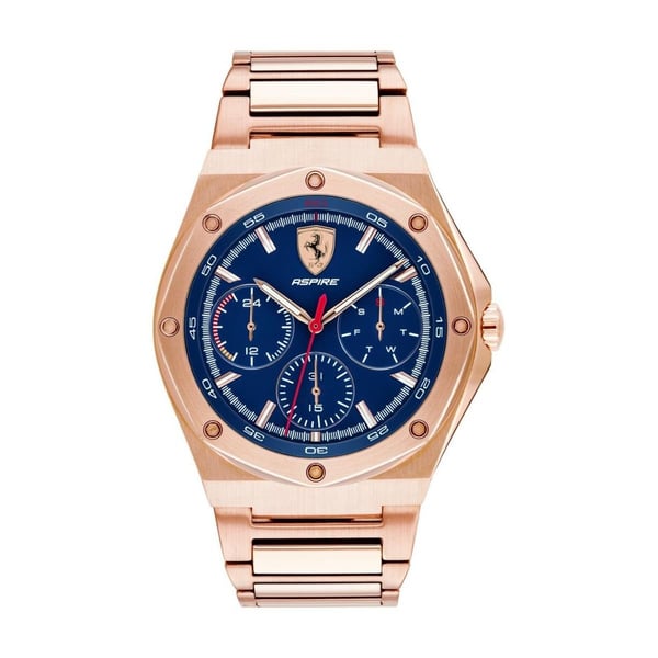 Ferrari 830536 Aspire Quartz Rose Gold Metal Watch Men
