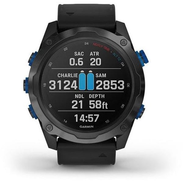 Garmin Descent Mk2i Titanium Carbon Grey DLC with Black Band 52mm Smartwatch