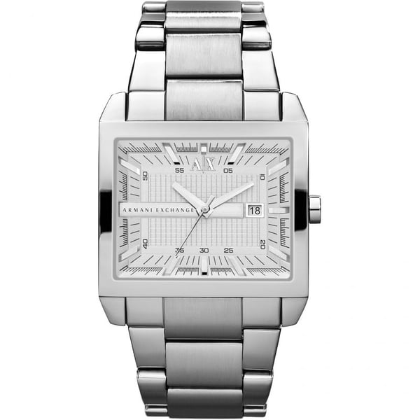 Armani exchange top silver mens watch