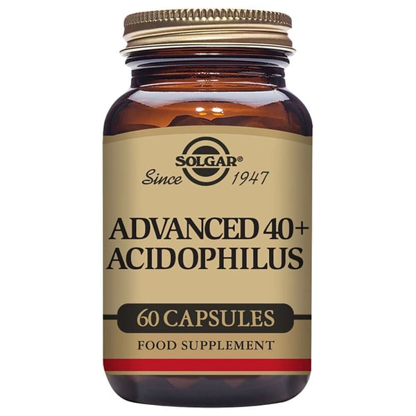 Solgar Advanced 40+ Acidophilus Vegetab Capsules Pack of 60 Solgar Advanced 40+ Acidophilus Vegetab Capsules Pack of 60