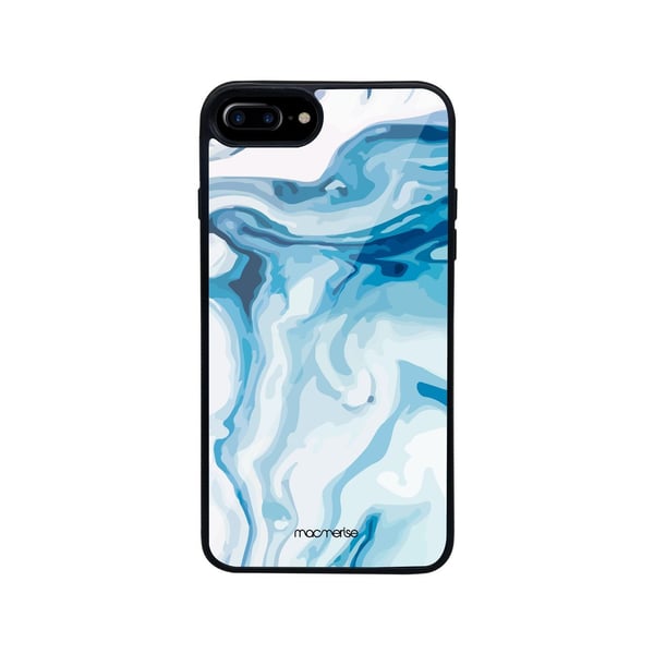 Macmerise Liquid Funk Turquoise - Glass Phone Case For Iphone 7 Plus