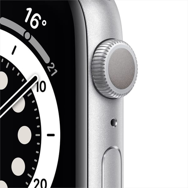 Apple Watch Series 6 GPS 44mm Silver Aluminum Case with White Sport Band Apple Watch Series 6 GPS 44mm Silver Aluminum Case with White Sport Band