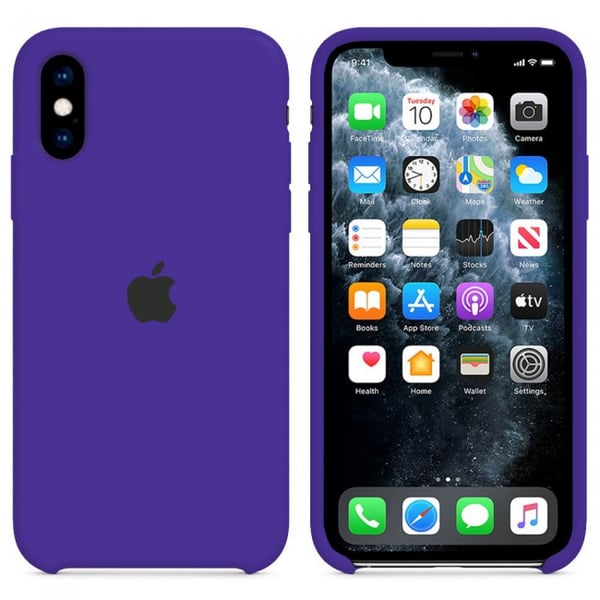 غطاء سيليكون لهاتف  iPhone اكس / اكس اس من مارجون  -  ارجواني