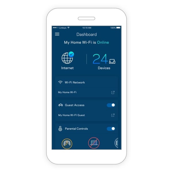 Linksys Velop WHW0102 AC1300 Whole Home Intelligent Mesh WiFi System, Dual-Band, 2-pack Linksys Velop WHW0102 AC1300 Whole Home Intelligent Mesh WiFi System, Dual-Band, 2-pack