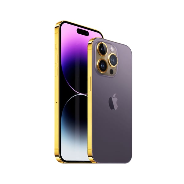 Caviar iPhone 14 Pro 24K Gold Frame 256GB Purple International Version Caviar iPhone 14 Pro 24K Gold Frame 256GB Purple International Version