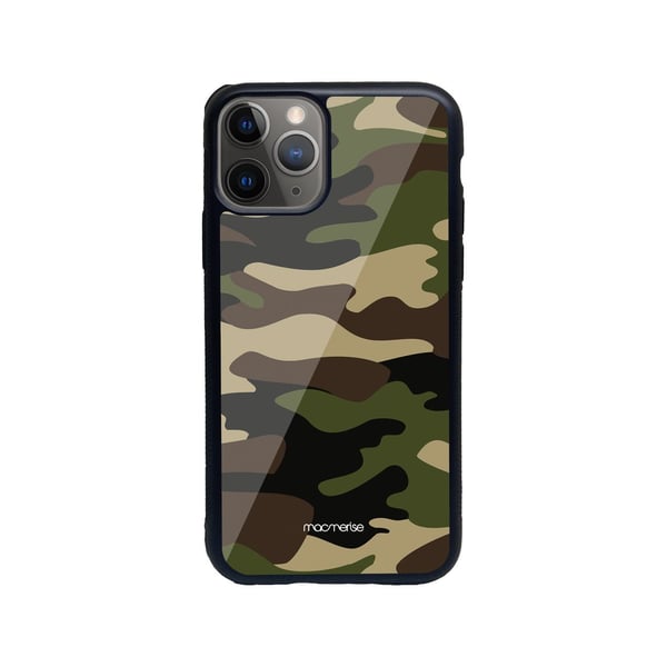 Buy Camo Military Glass Case for iPhone 11 Pro Online in UAE