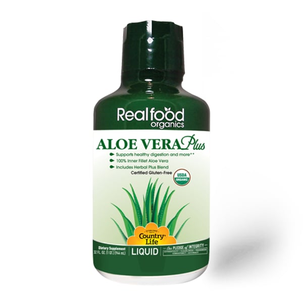 Country Life Realfood Organics Aloe Vera Plus 32 Fl Oz, 944 Ml 9121 Country Life Realfood Organics Aloe Vera Plus 32 Fl Oz, 944 Ml 9121