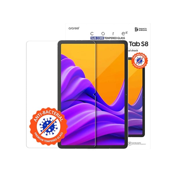 araree Tempered Glass for Samsung Galaxy S8, SUB CORE Anti-Bacterial Screen Protection