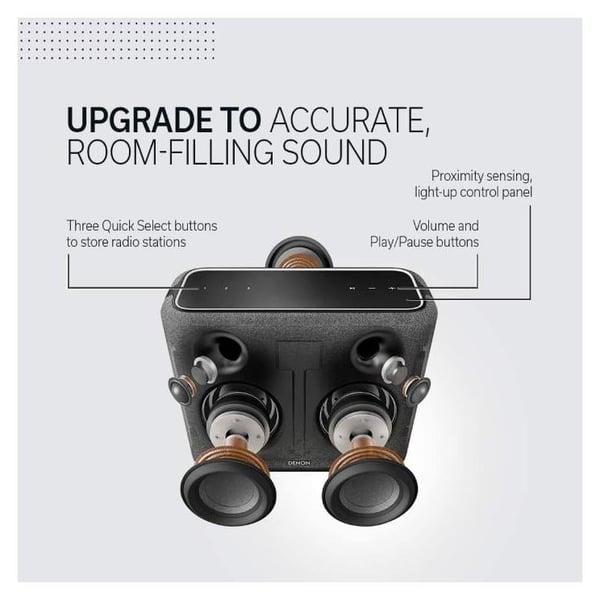 Denon HOME250BKE2 WiFi Home Audio Speaker CSD Denon HOME250BKE2 WiFi Home Audio Speaker CSD