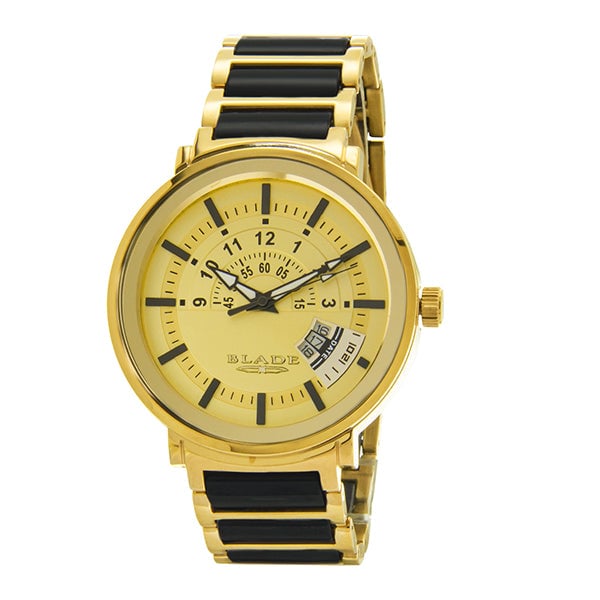Blade Dinamico 3576g4gcn Gold Ss Case And Band Men's Watch