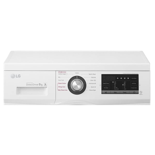 LG Front Load Washer 8kg FH4G6TDY2, 6 Motion Direct Drive, Smart Diagnosis, Award and Proven LG Front Load Washer 8kg FH4G6TDY2, 6 Motion Direct Drive, Smart Diagnosis, Award and Proven