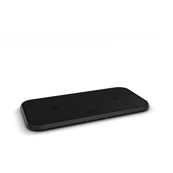 Zens Dual Aluminium Wireless Charger Black Zens Dual Aluminium Wireless Charger Black