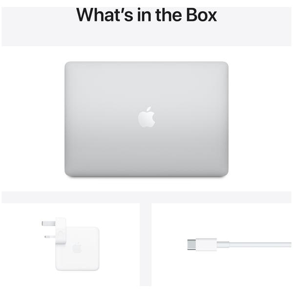 MacBook Air 13-inch (2020) - M1 8GB 256GB 7 Core GPU 13.3inch Silver English Keyboard - Middle East Version