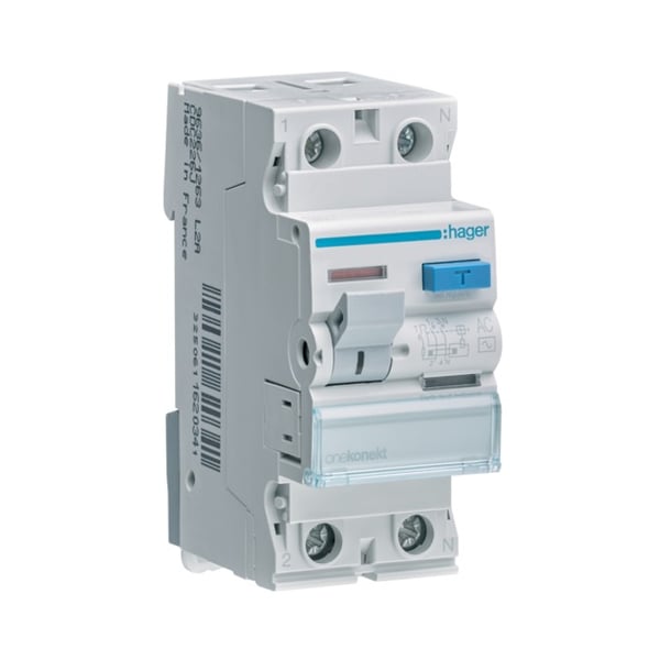 Hager 40a 2 Pole 30ma Earth Leakage Circuit Breaker