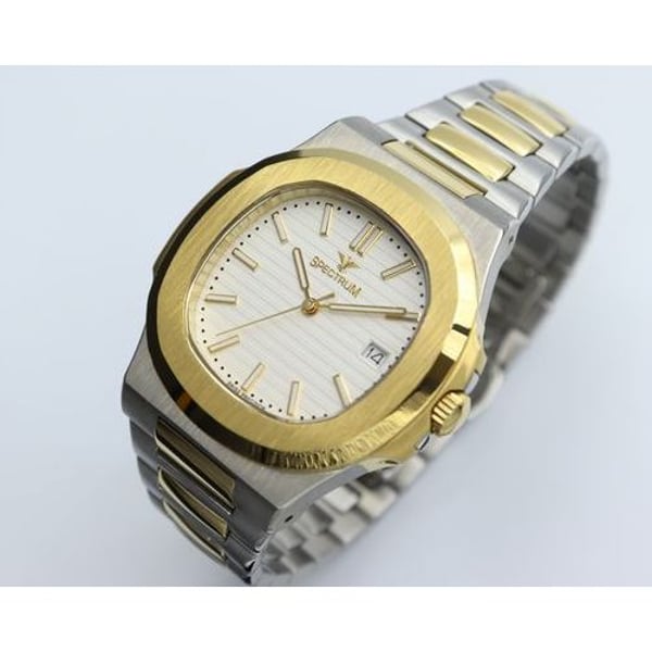 Spectrum Explorer Stainless Steel Men's Two Tone Watch - 12583M-3 Spectrum Explorer Stainless Steel Men's Two Tone Watch - 12583M-3