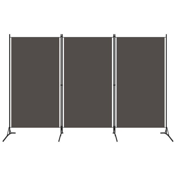 Vidaxl 3-panel Room Divider Anthracite 260x180 Cm