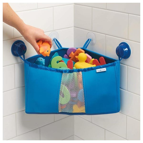 Buy Interdesign Kids Neoprene Corner Bathroom Shower Caddy Basket Baby Bath Toy Organizer Blue Id095es Online In Uae Sharaf Dg