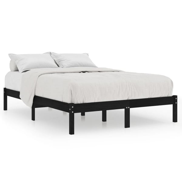 Black metal deals bed frame king