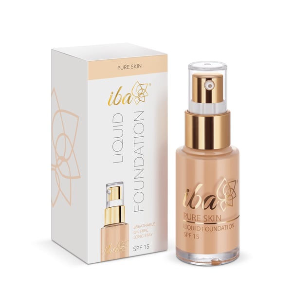 Iba Pure Skin Liquid Foundation - Golden Beige