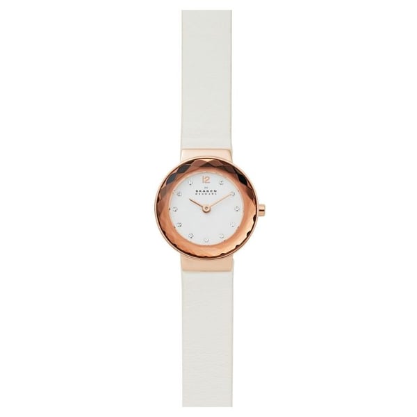 Skagen Leonora White Leather Women Watch SKW2769