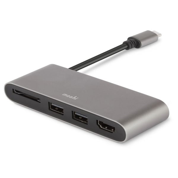 Moshi USB-C To Multiport Adapter Titanium Grey Moshi USB-C To Multiport Adapter Titanium Grey