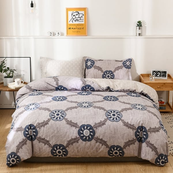 Buy RISHAHOME 4 Piece Queen Size Duvet Cover Set (220×230 cm