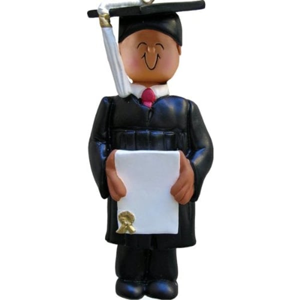 Ornament Central Oc-051-Aa African/American Male Graduate Figurine Ornament Central Oc-051-Aa African/American Male Graduate Figurine