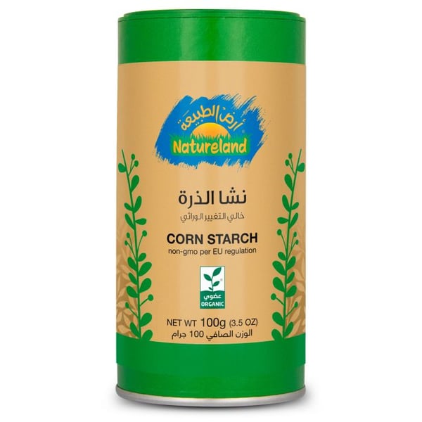 Natureland Corn Starch Tin 100g