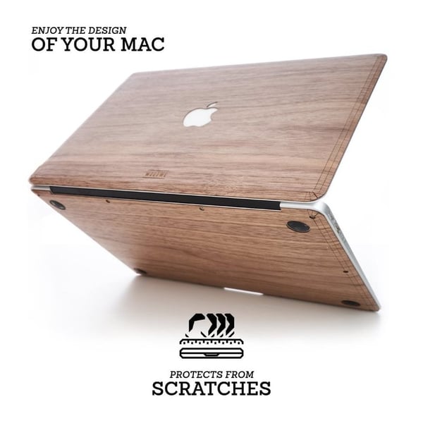 WOODWE Real Wood MacBook Skin for Mac Air 13inch No Retina Display
