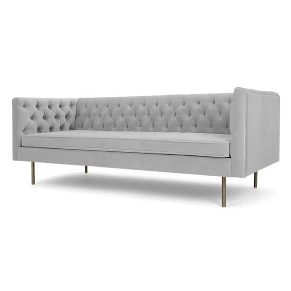 Asghar Furniture - Aston 3-Seater Sofa - Grey Asghar Furniture - Aston 3-Seater Sofa - Grey
