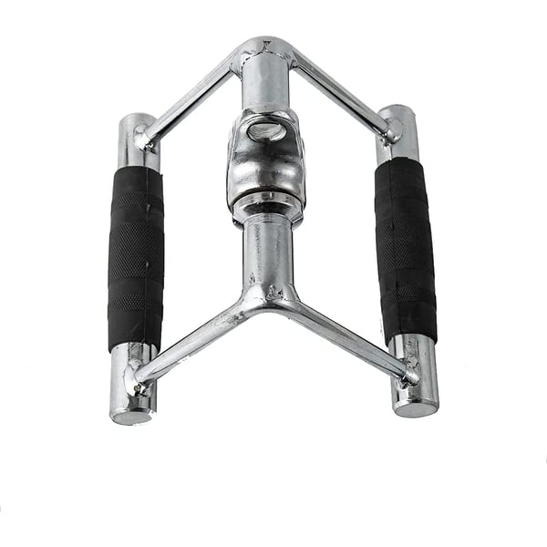 ULTIMAX V-Handle with Rubber Handgrips and Rotation Cable Machine Attachment Exercise Handle Pull Down Rowing Handle Weightlifting Accessory 360 Steel Swivel Non Slip and Durable Handle ULTIMAX V-Handle with Rubber Handgrips and Rotation Cable Machine Attachment Exercise Handle Pull Down Rowing Handle Weightlifting Accessory 360 Steel Swivel Non Slip and Durable Handle