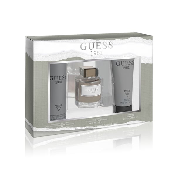 Guess 1981 - Eau De Toilette, 100 Ml + Shower Gel 200 Ml + Body Spray 226 Ml Gift Set