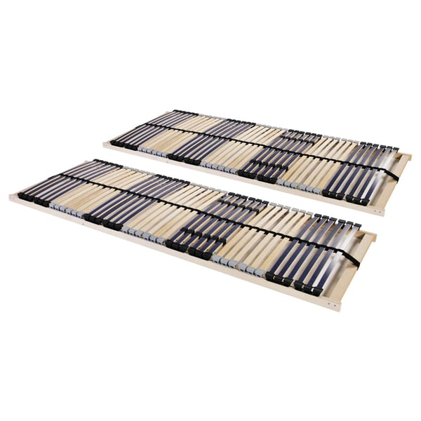 vidaXL Slatted Bed Bases 2 pcs with 42 Slats 7 Zones 90x200 cm vidaXL Slatted Bed Bases 2 pcs with 42 Slats 7 Zones 90x200 cm