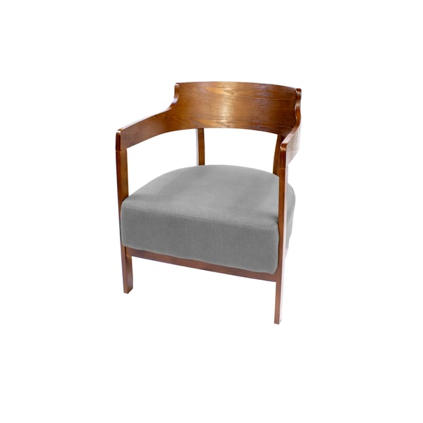 Jilphar Furniture Modern Wooden Frame Single Seater Sofa Grey Seat
