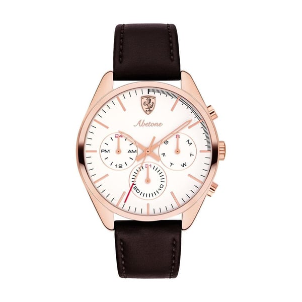 Ferrari 830504 Abetone Quartz Brown Leather Watch Men Ferrari 830504 Abetone Quartz Brown Leather Watch Men
