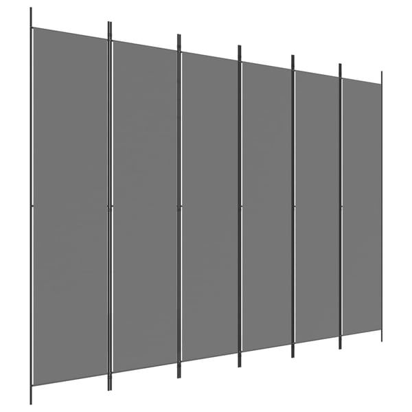 vidaXL 6-Panel Room Divider Anthracite 300x220 cm Fabric