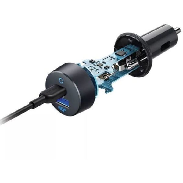 Anker Power Drive PD+ 2 USB Car Charger Black/Gray Anker Power Drive PD+ 2 USB Car Charger Black/Gray