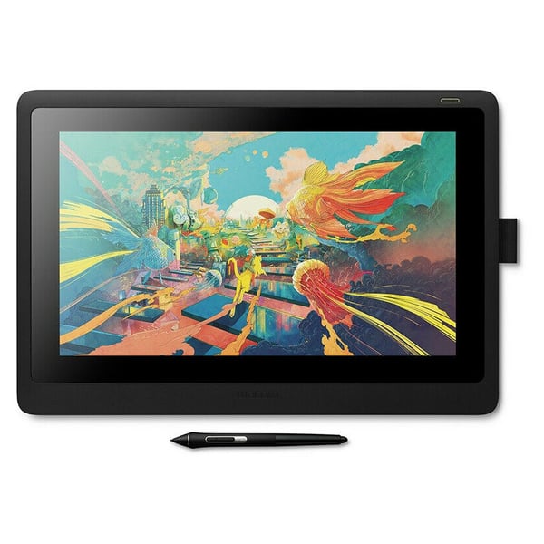 Wacom DTK-1660K0B Cintiq 16 Creative Pen Display Graphic Tablet With Stand
