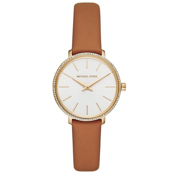 Michael kors clearance watches leather