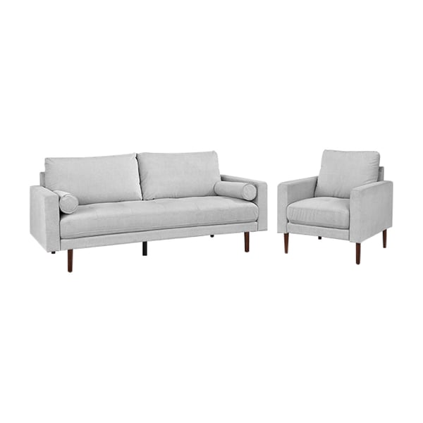 Buy Asghar Furniture Del Tufted Sofa and Chair Set Grey Online in