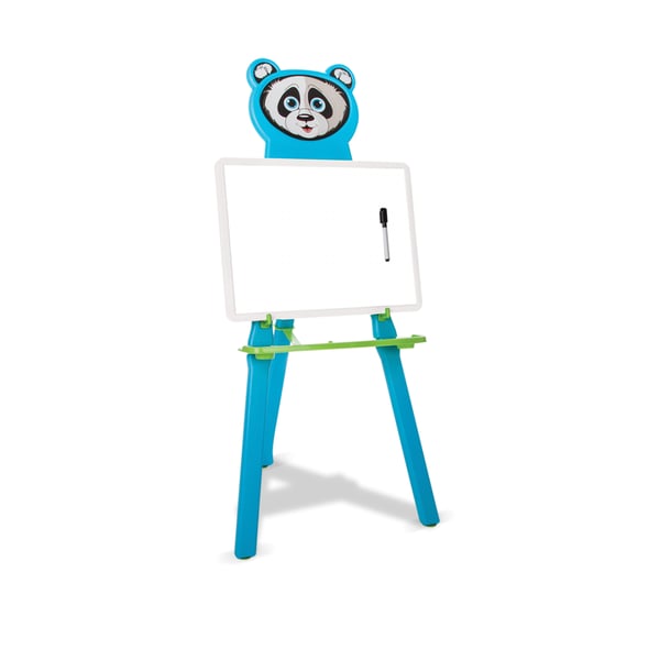 Pilsan Panda Drawing Board Blue, Drawing Board With Stand For Kids And Childrens Aged 3 Years And, Two Level Adjustable Height, Educational Toy