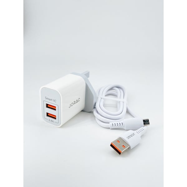 Jorac Uw-12 Smart Ic Lightning Usb 2 Port Charger