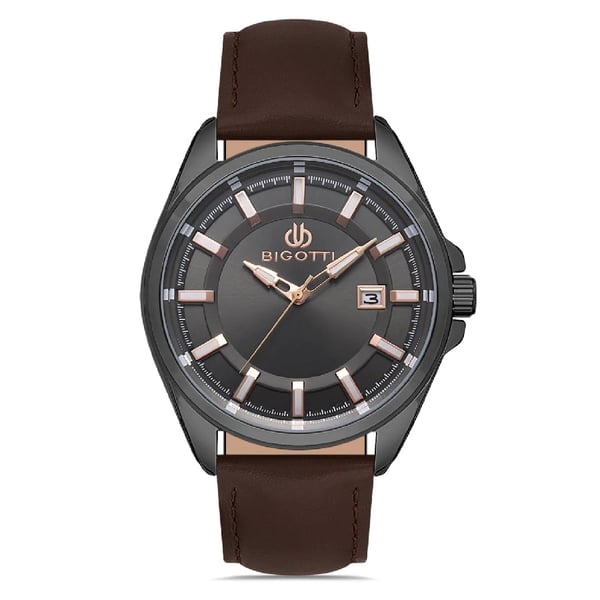 Bigotti Napoli Mens Leather Strap Watch - Bg.1.10327-4 Bigotti Napoli Mens Leather Strap Watch - Bg.1.10327-4